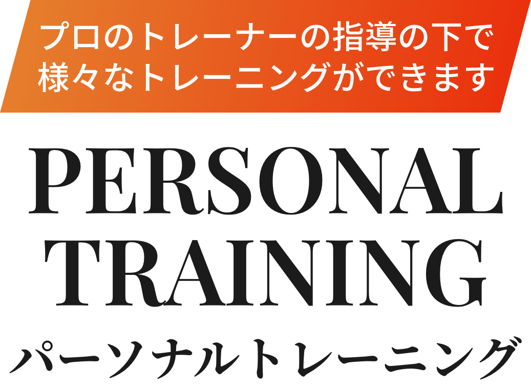 プロのトレーナーの指導の下で様々なトレーニングができますパーソナルトレーニング