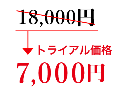 トライアル価格9,800円